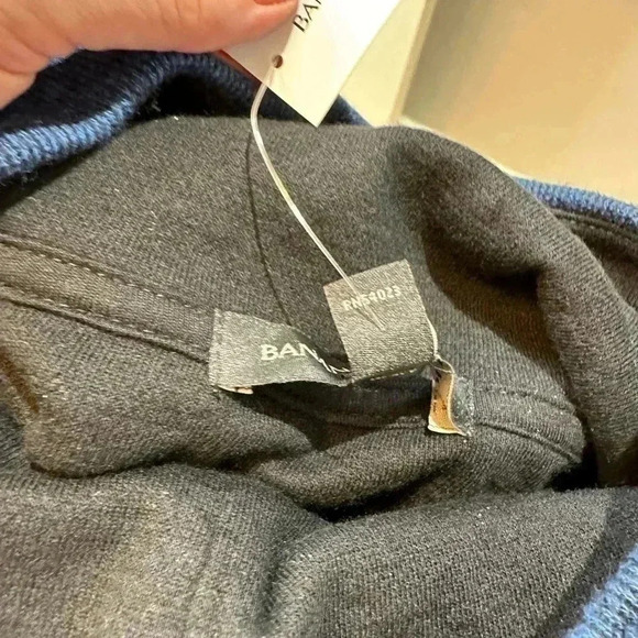 Banana Republic Mens blue Mock Turtleneck with kangaroo pockets size XL … - Picture 5 of 7